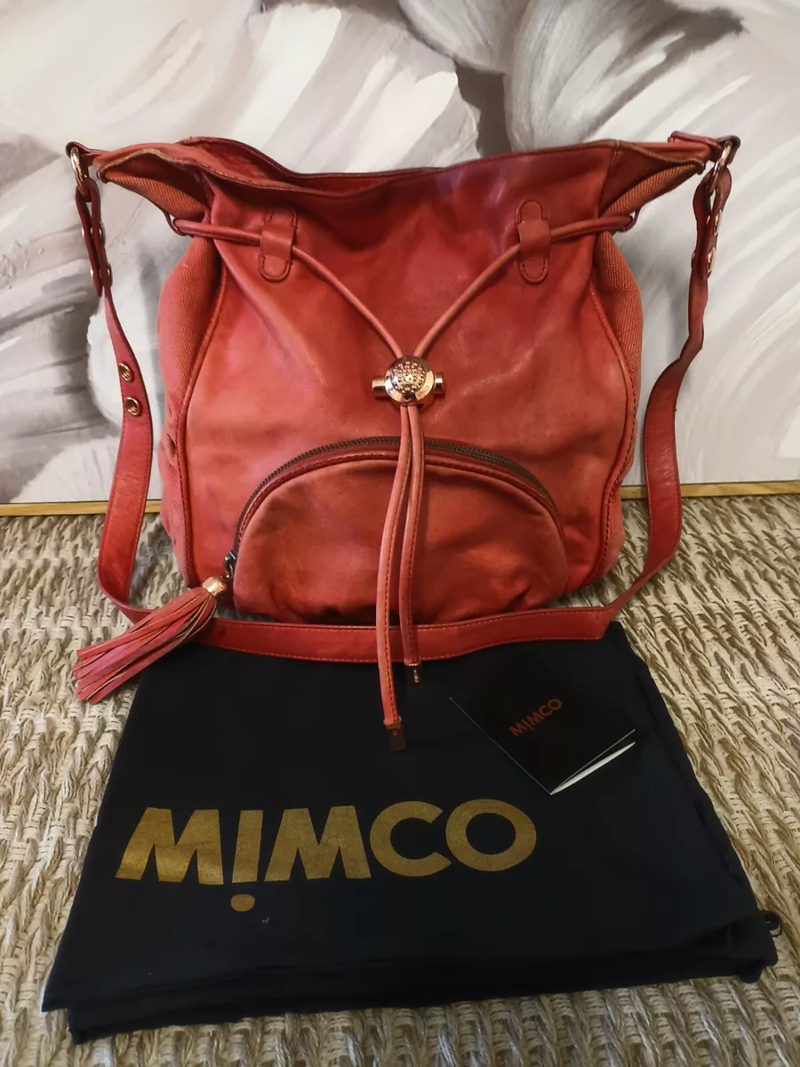 Mimco red shop bag