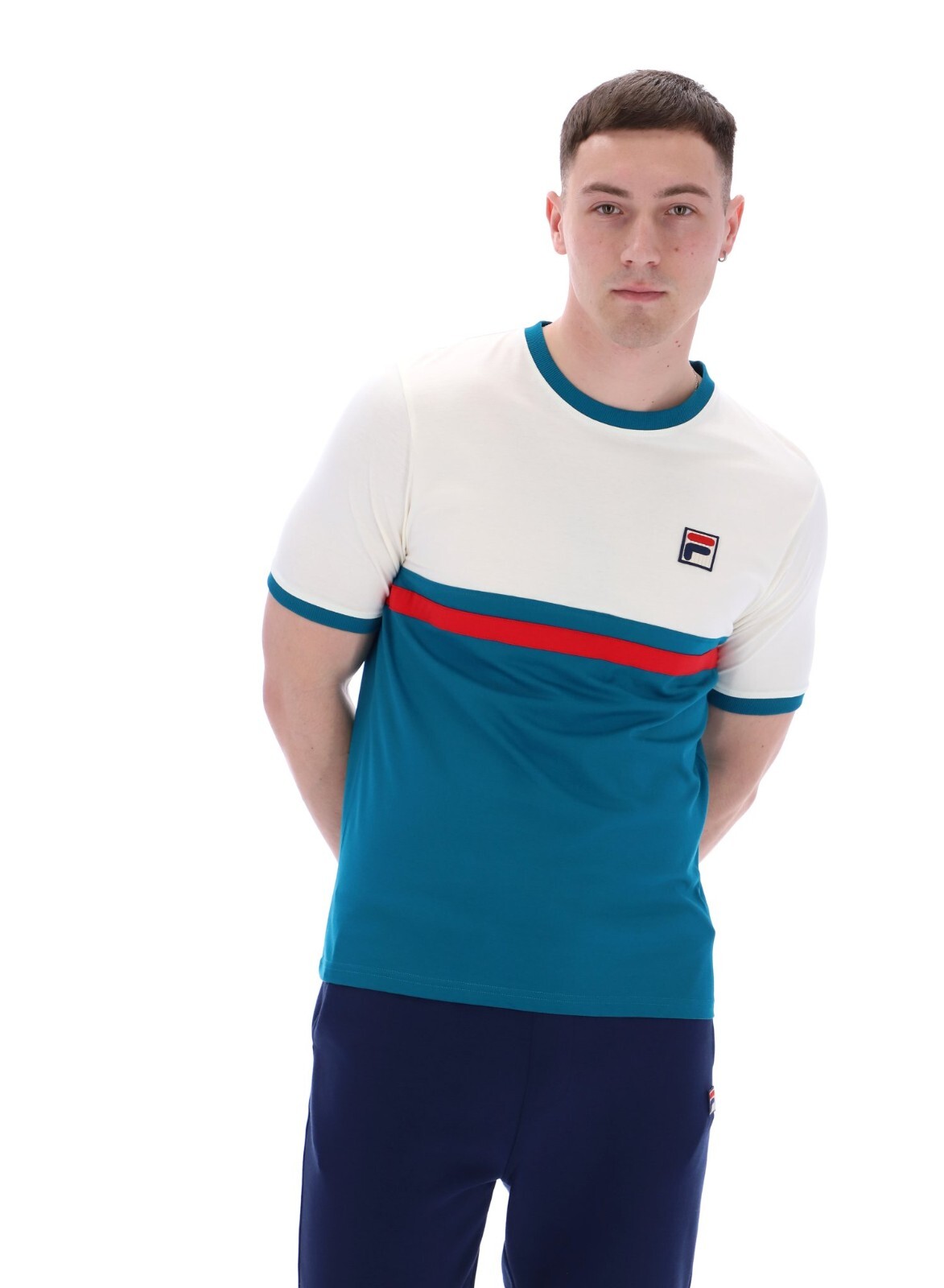T shirt uomo girocollo manica corta Randy Essentials Fila vintage nuova estiva top