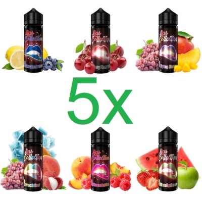 5 x Lips Collection Aroma je 10ml (50ml) für 600ml E-Liquid