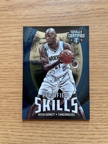 Kevin Garnett 2015-16 Panini Totally Certified Skills /199 Insert - Timberwolves
