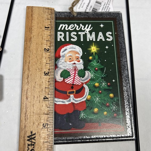 New 6 Christmas Yard Stakes Signs And 1 Metal Sign Ornament Hanging - Picture 8 of 10