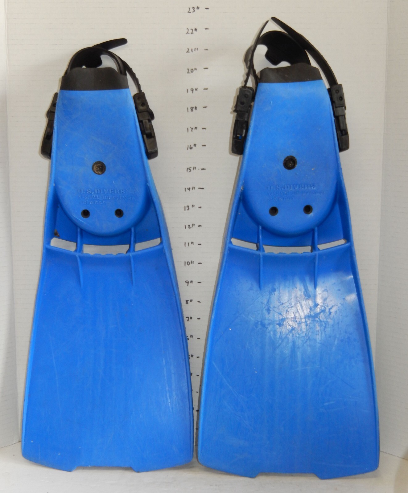 U.S. Divers Deep Sea Compro Scuba Diving Fins Size XS Xtra Small 5-7