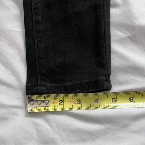 MNML Distressed Stretch Paisley Denim 28 X 33 Dark Wash Black Jeans - Picture 13 of 13
