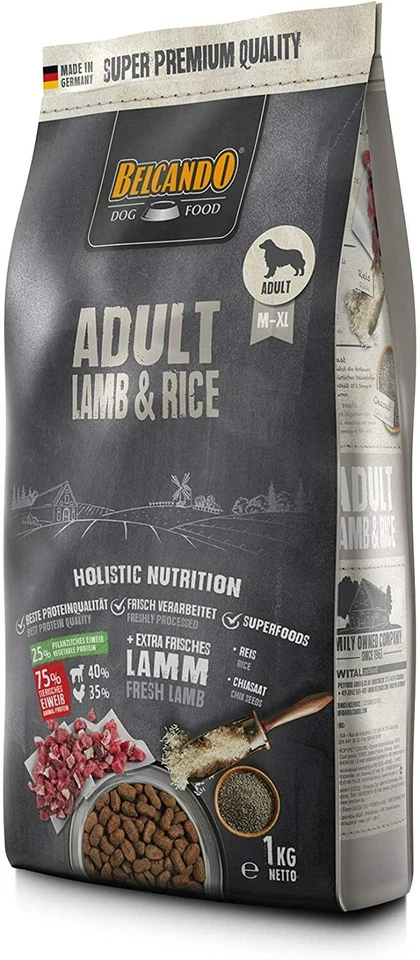 Belcando Adult Lamb & Rice Hundefutter 1kg|für empfindliche Hunde ab 1 Jahr - Bild 2 von 4