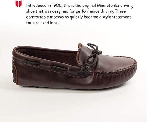 ORIGINAL COWHIDE DRIVING MOCCASIN sz 