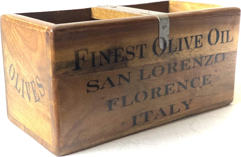Retro Collections  Vintage Wooden Crate – Finest Olive Oil Bottle Storage - Image 3 of 4