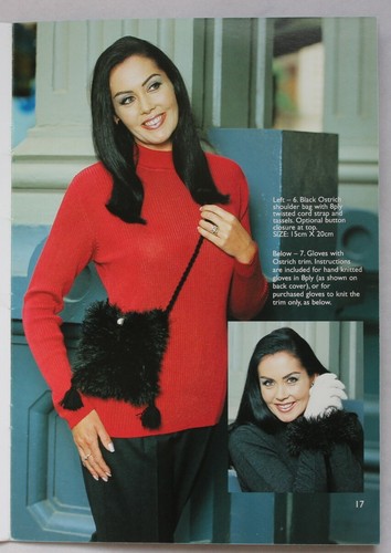 Patons 11 Ladies Accessories Knitting Patterns in Ostrich Book 2145 - Picture 6 of 6