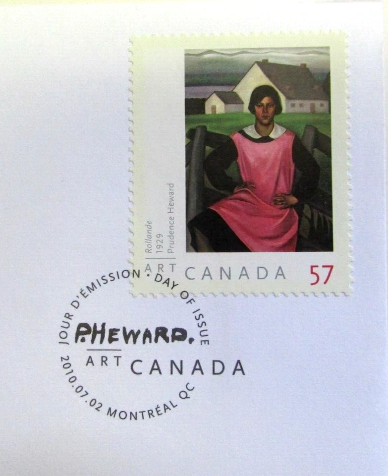 2010 Canada #2395-96 "Prudence Heward" Day of Issue Canadian Figure Painter - Image 2 of 4
