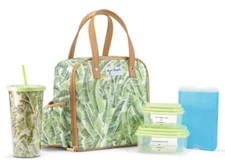 Alja Horvat x Fit & Fresh Green 5-Piece Lunch Tote Tumbler Ice Pack 2 Containers