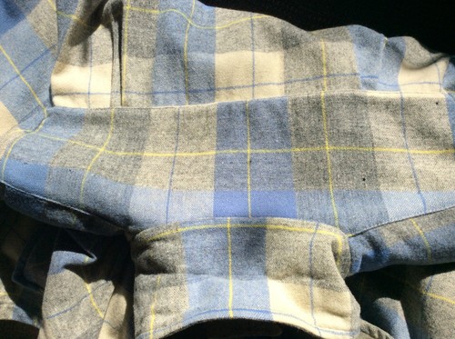 Giacca Vintage Anni '50 Donna Media ""Frisco Jac"" 100% Lana Blu Grigio Quadri in perfette condizioni - Foto 9 di 9