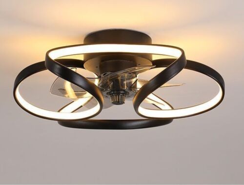 Ceiling Fan Light 3 speed 3 Colors Dimmable Chandelier Lamp 5 Leaf Blade Indoor - Picture 4 of 15