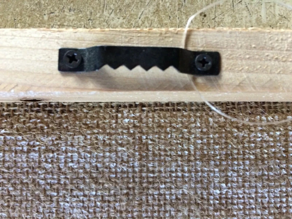 Bunny Rabbit Burlap Canvas Picture Print Rabbit Mix Primitive Farmhouse Country - Image 4 of 4