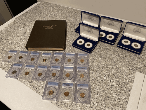 Dansco Album w 105 Lincoln Cents 1900's + 16ea PCGS graded Pennies + more! - Picture 3 of 19