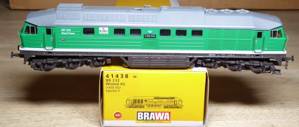 Brawa 41438 H0 Diesellok V 300 002- BR 232 der WISMUT AG Epoche 5/6 mit LED+ DSS