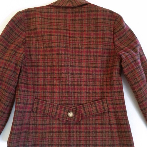 Orvis Wool Blazer Suit Jacket Sz 8 Plaid Fully Lined Pockets - Picture 7 of 9