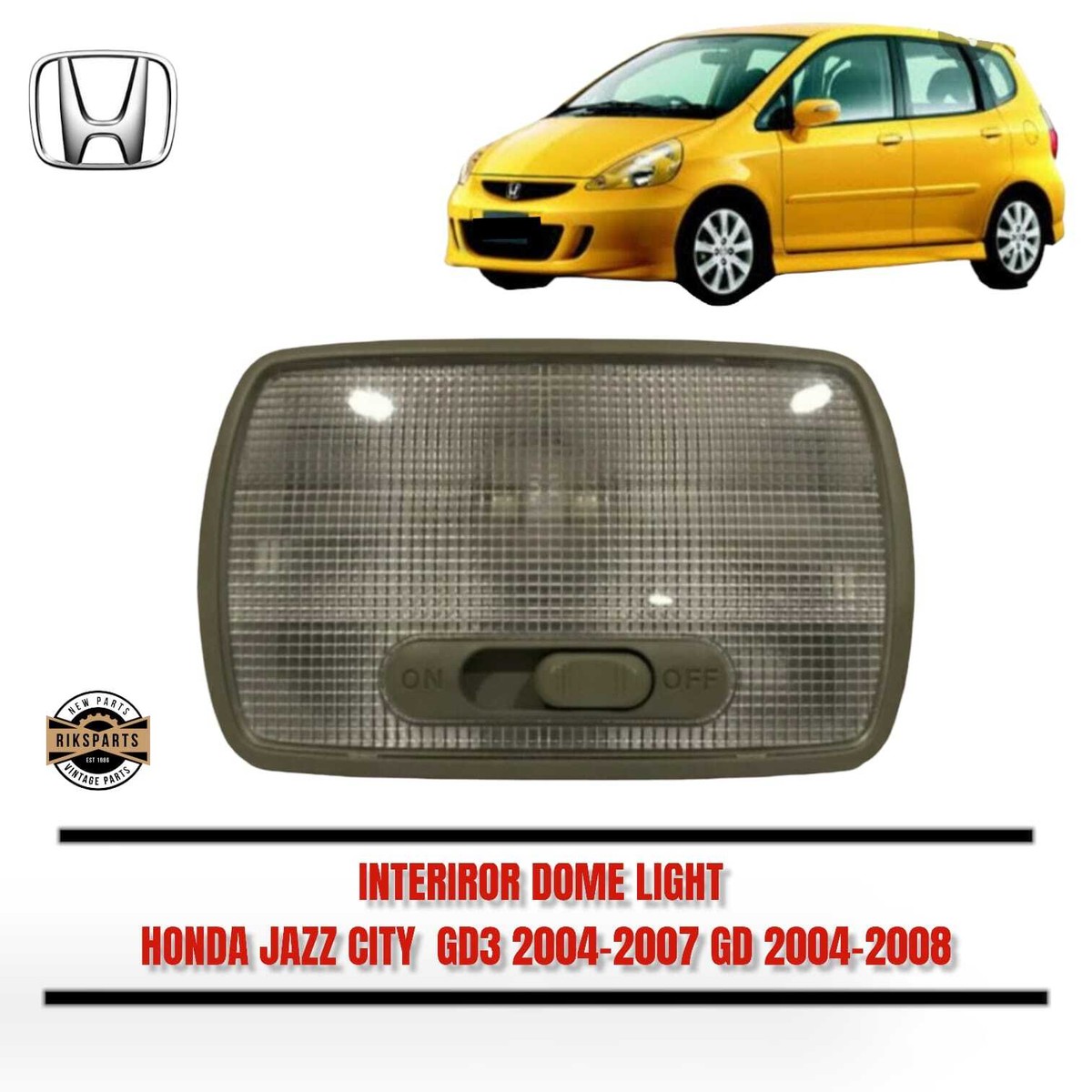 Honda Jazz GD3 City GD8 2004-2007 Interior Dome Light Lamp | eBay