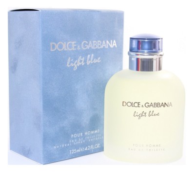 D&G Light Blue By Dolce Gabbana Men 4.2 oz 125 ml *Edt* Spray Nib Sealed