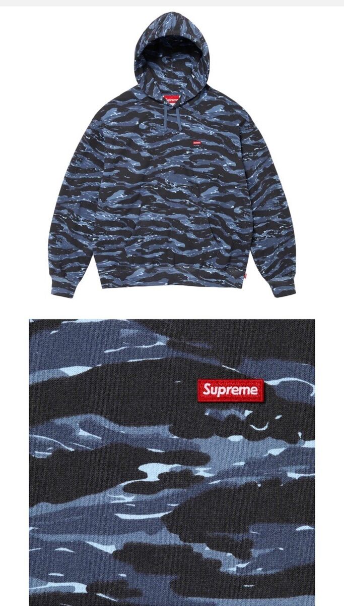Size M - Supreme Small Box Logo Hoodie Blue Tiger Camo | eBay Size M - Supreme Small Box Logo Hoodie Blue Tiger Camo | eBay
