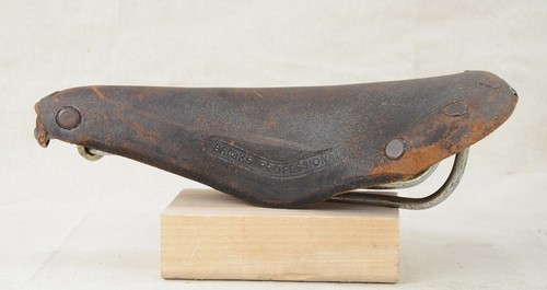 Brooks Professional Saddle Made In England Copper Rivets Vintage Early 1970’s - Picture 5 of 20