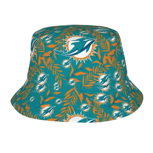 Miami Dolphins Hawaiian AOP Bucket Hat
