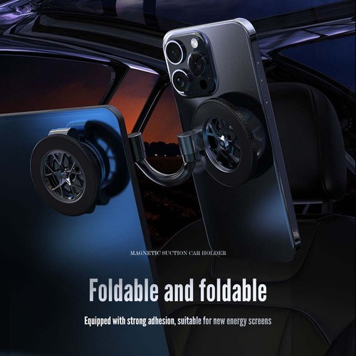 360° Rotation Magnetic Car Phone Mount Foldable Car Mount Stand Universal Holder - Picture 8 of 13