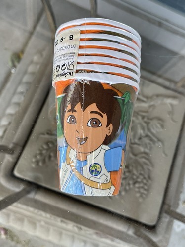 Go Diego Go Nick Jr Diego Geburtstagsparty 8er-Pack 9 Unzen Pappbecher - Bild 1 von 4