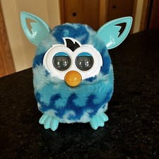 Furby Boom Blue Aqua Waves Hasbro 2012 Interactive Talking Toy Tested Working