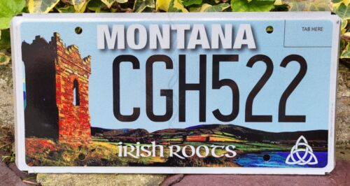 Plaque d'immatriculation Montana CGH522 USA US License Plate - Irish Roots - Afbeelding 1 van 1
