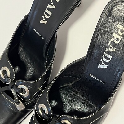 超美品　プラダ　PRADA リップ柄ミュール　90's vintage 超美品 プラダ PRADA リップ柄ミュール 90's vintage 靴