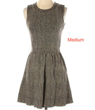 J.Crew Womens Medium Stretch Ponte Dress Herringbone Stripe NWT Style 06624