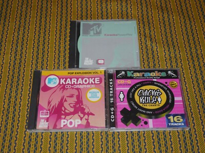 MTV Karaoke Cd lot - Powerplay, Pop Explosion + Karaoke Bay Chicks Rule