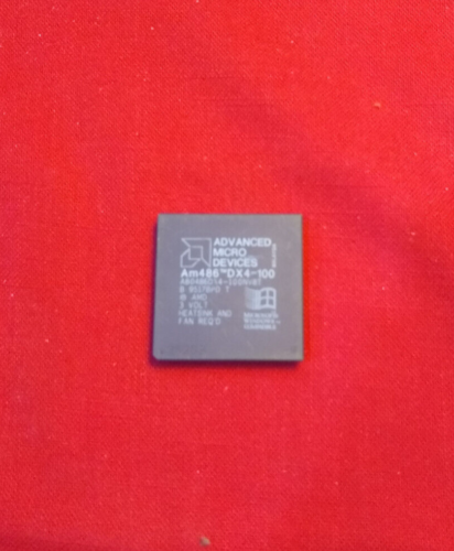 AMD Am486DX4-100 A80486DX4 100 NV8T Processor Socket 3 Windows 95 ✅ Rare Vintage - Picture 1 of 2