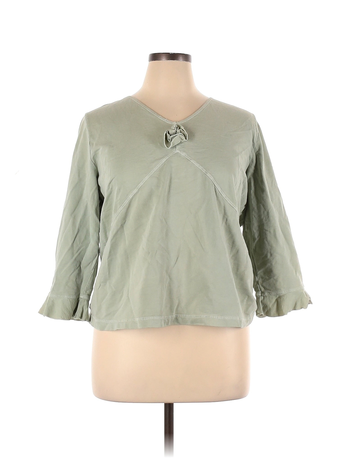 Chemisier Pull En Lin Bleu Clair Hot Cotton By Marc Ware Taille S - USA