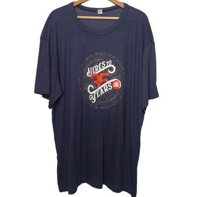 West Virginia Lottery T Shirt 3XL Heres to 35 Years  Blue Gambling Money NWOT