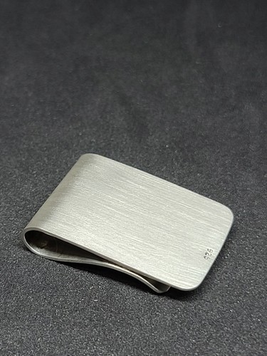 Clip de dinero de plata de ley 925 hecho a mano, acabado satinado nuevo, hecho a mano, nuevo - Imagen 5 de 9
