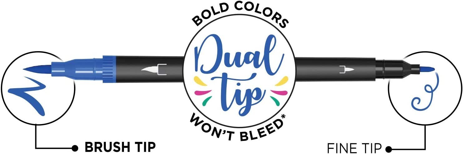 BIC INTENSITY DUAL TIP MARKERS BOLD 6 COLORS ASSORTED COLORS, NEW FINELINER