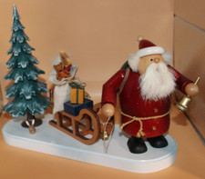 R&auml;uchermann Es kommt der Weihnachtsmann 33cm KWO 21624 Rarit&auml;t Erzgebirge