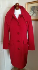 James Lakeland Red Classic Elegant Coat Nwot Fr38 Uk10 Made In Italy Stunning!