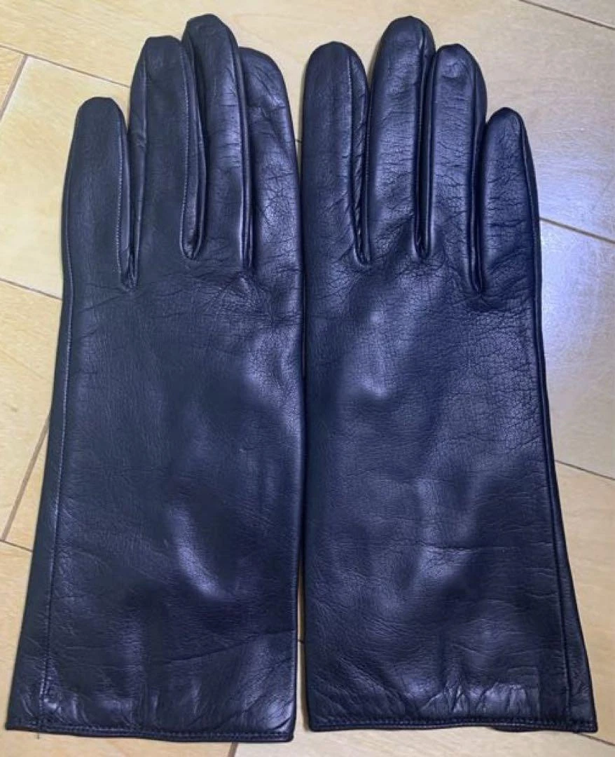 Gants Christian Dior cuir noir taille 6 1/2 occasion accessoires femme