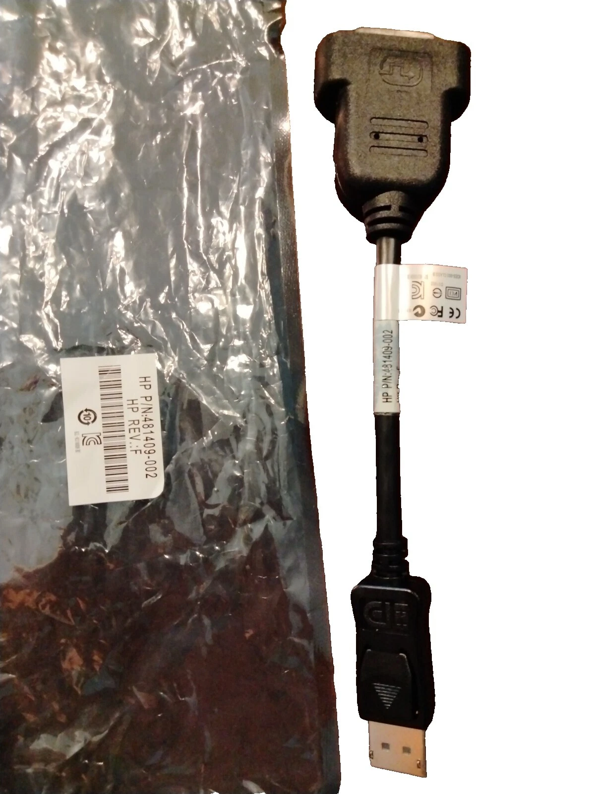 Monitor Negro HP/AV Cables DisplayPort