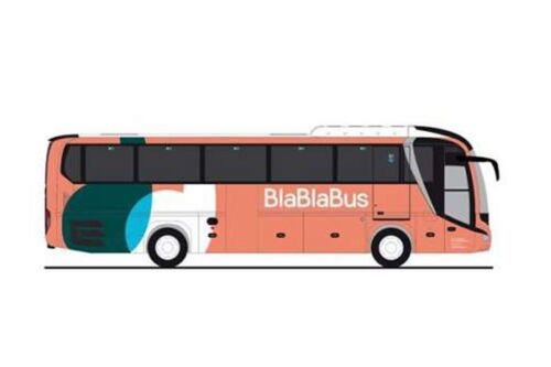 1:87 MAN Lions Coach BlaBlaBus by Rietze in MultiColour RZ74843 Model Bus - Picture 1 of 1