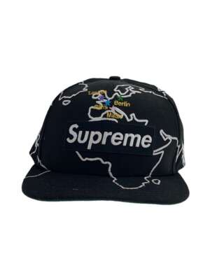 Supreme × NEW ERA Worldwide Box Logo Cap 7 1 2 Polyester BLK Supreme × NEW ERA Worldwide Box Logo Cap 7 1 2 Polyester BLK