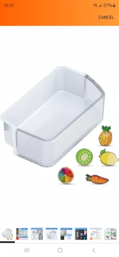 DA97-12650A Door Shelf Bin Right Side for Samsung Refrigerator Door Shelf Rep...