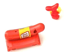 Set of 2 Oscar Meyer Wiener Hot Dog Premiums 1 Whistle & 1 Ring NOS New 1970s