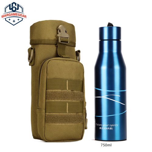 Outdoor Tactical Military Molle Hiking Camping Cycling Water Bottle Bag Holder - Picture 4 of 15