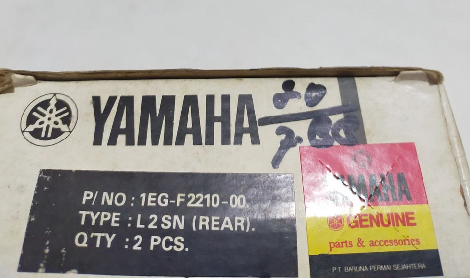 YAMAHA YB100 ENGLAND L2 YL2 L2SN Rear Shock Absorber Chusion Pair Nos OEM - Image 4 of 4