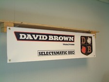 David Brown Selectamatic 880 Banner Trattore Capannone Officina Agricoltura Spettacolo