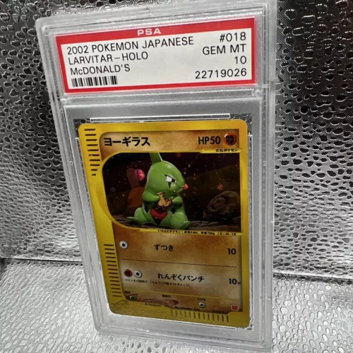 PSA 10 Larvitar 018/018 McDonald's Promo 2002 Holo Expedition - Series Pokémon
