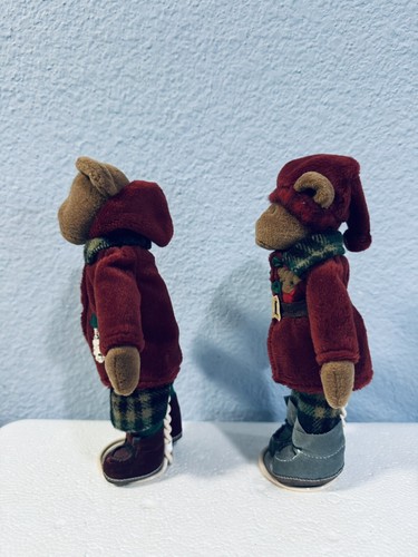 Russ Berrie® #4812 Elston & Bingley 7" Hecho a Mano Peluche Viejo Mundo Peluches Soporte - Imagen 4 de 6