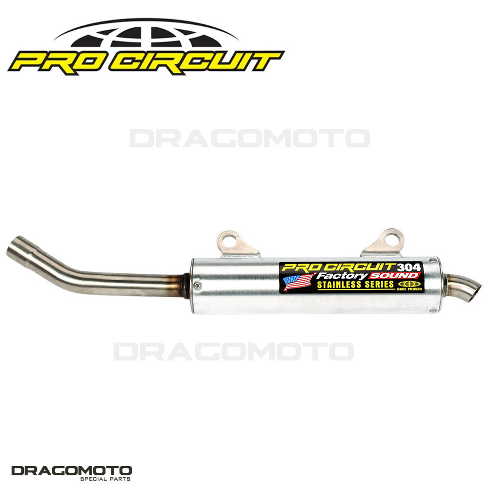 Pot echappement Pro Circuit 304 pour moto Honda CR 250 R 1989